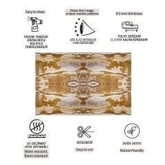 Tink Etnik Mermer Desenli Pvc Panel 41X62 cm