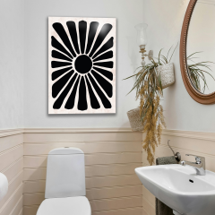 Tink Modern Dekoratif Tablo, Cam Görünümlü, Yapışkanlı, Kolay Montaj, UV Baskılı TT1004