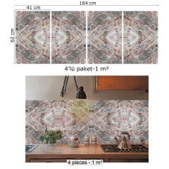 Tink Katlı Mermer Desenli Pvc Panel 41X62 cm