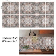 Tink Katlı Mermer Desenli Pvc Panel 41X62 cm
