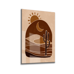 Tink Modern Dekoratif Tablo, Cam Görünümlü, Yapışkanlı, Kolay Montaj, UV Baskılı TT1005