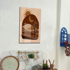 Tink Modern Dekoratif Tablo, Cam Görünümlü, Yapışkanlı, Kolay Montaj, UV Baskılı TT1005