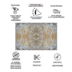 Tink Cappuccino Mermer Desenli Pvc Panel 41X62 cm 1 m² (4 Adet)