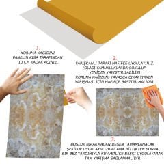 Tink Cappuccino Marble Patterned PVC Panel 41X62 cm