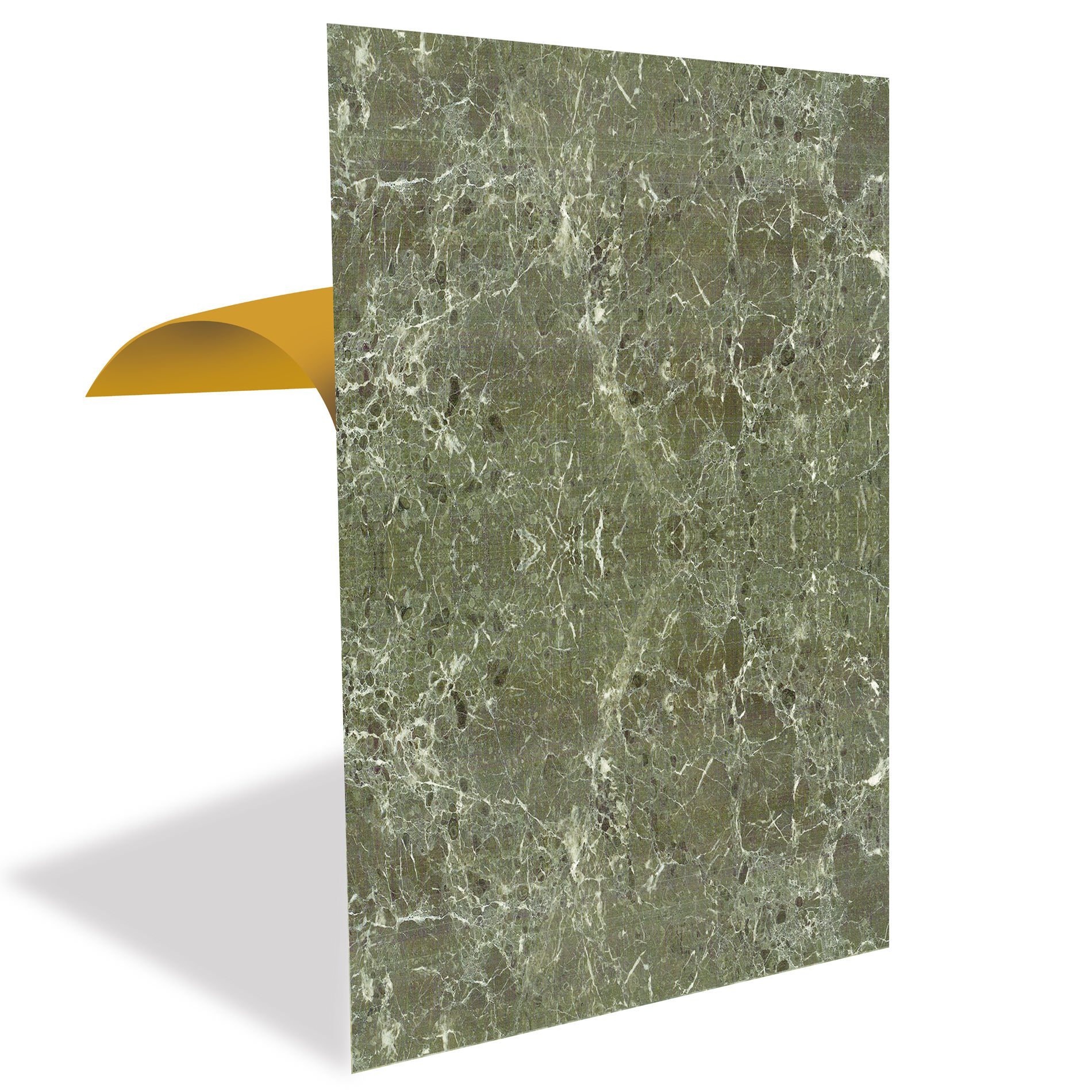 Tink Brown-Green Marble Patterned PVC Panel 41X62 cm