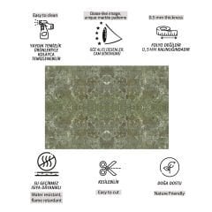 Tink Kahverengi-Yeşil Mermer Desenli Pvc Panel 41X62 cm 1 m² (4 Adet)