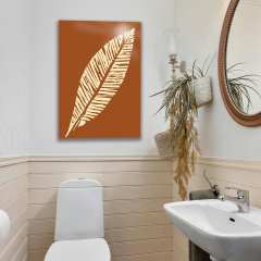 Tink Modern Dekoratif Tablo, Cam Görünümlü, Yapışkanlı, Kolay Montaj, UV Baskılı TT1007