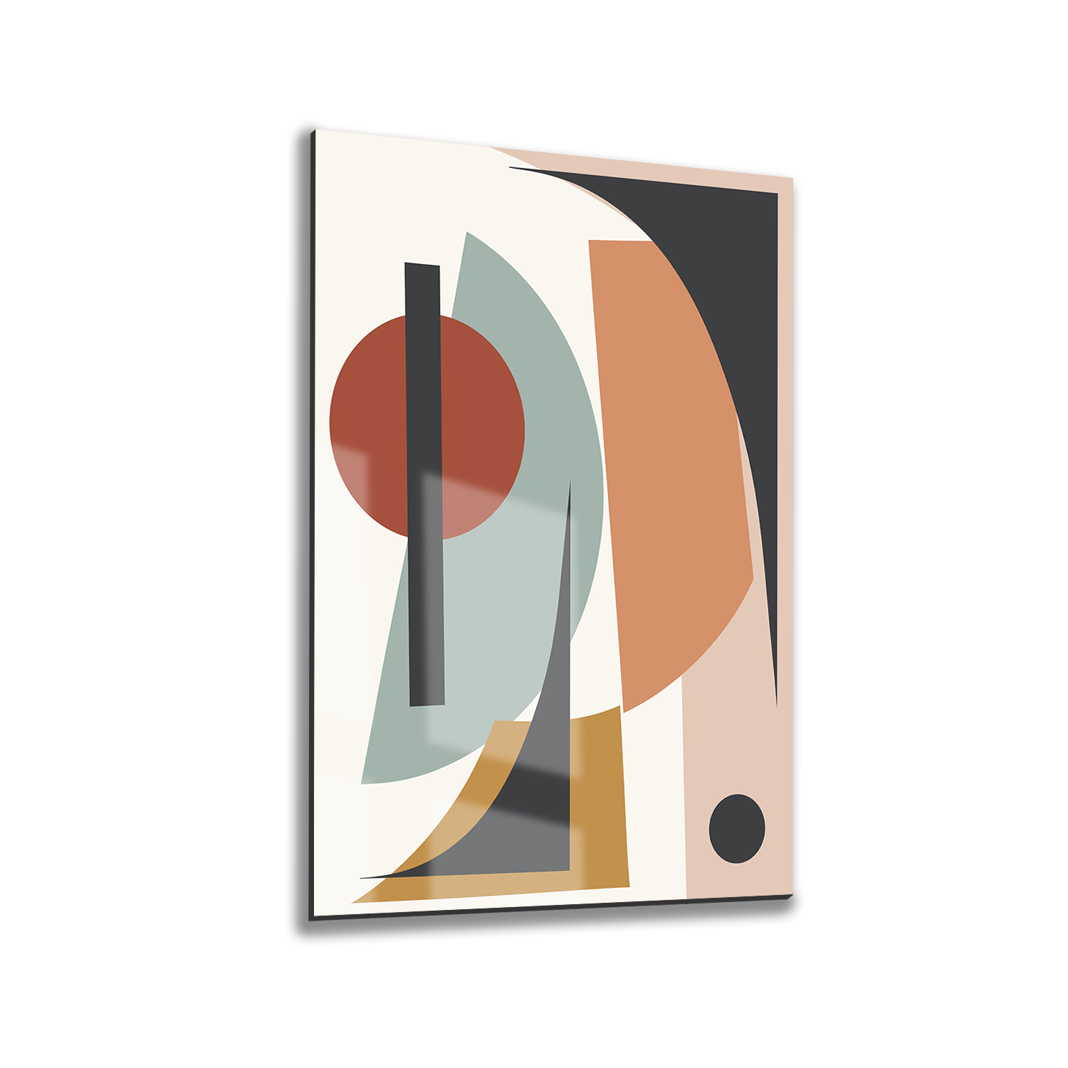 Tink Modern Dekoratif Tablo, Cam Görünümlü, Yapışkanlı, Kolay Montaj, UV Baskılı TT1009