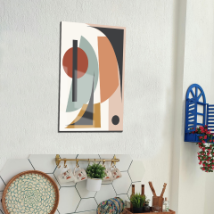 Tink Modern Dekoratif Tablo, Cam Görünümlü, Yapışkanlı, Kolay Montaj, UV Baskılı TT1009