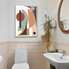 Tink Modern Dekoratif Tablo, Cam Görünümlü, Yapışkanlı, Kolay Montaj, UV Baskılı TT1009