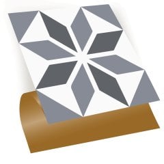 Tink Kendinden Yapışkanlı Pvc Yer Duvar Karosu Geometrik 01 30x30 cm