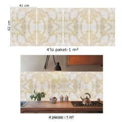 Tink Bej Mermer Desenli Pvc Panel 41X62 cm