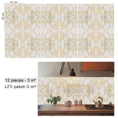 Tink Bej Mermer Desenli Pvc Panel 41X62 cm