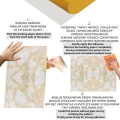 Tink Bej Mermer Desenli Pvc Panel 41X62 cm