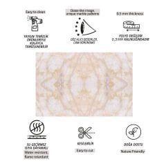 Tink Bej Mermer Desenli Pvc Panel 41X62 cm