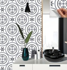 Tink Self Adhesive PVC Floor Wall Tile Geometric 03 30x30 cm