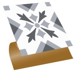 Tink Self Adhesive PVC Floor Wall Tile Geometric 05 30x30 cm