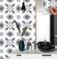 Tink Self Adhesive PVC Floor Wall Tile Geometric 05 30x30 cm
