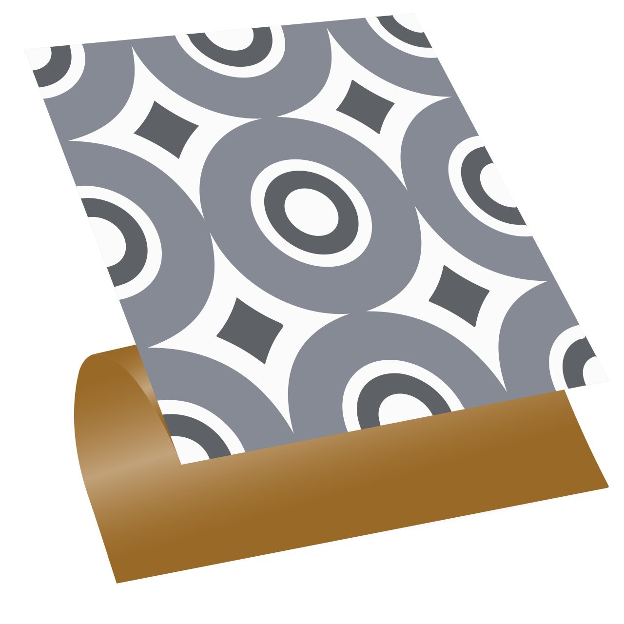 Tink Self Adhesive PVC Floor Wall Tile Geometric 06 30x30 cm