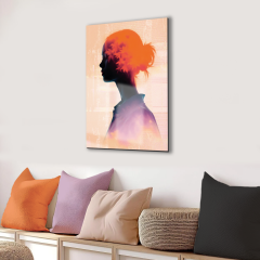 Tink Modern Dekoratif Tablo, Cam Görünümlü, Yapışkanlı, Kolay Montaj, UV Baskılı TT1011