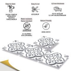 Tink Self Adhesive PVC Floor Wall Tile Geometric 09 30x30 cm