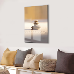 Tink Modern Dekoratif Tablo, Cam Görünümlü, Yapışkanlı, Kolay Montaj, UV Baskılı TT1012