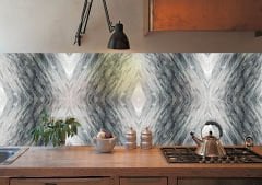 Tink Striped Gray Marble Patterned PVC Panel 41X62 cm