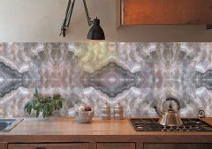 Tink Kahverengi Buzlu Mermer Desenli Pvc Panel 41X62 cm 1 m² (4 Adet)