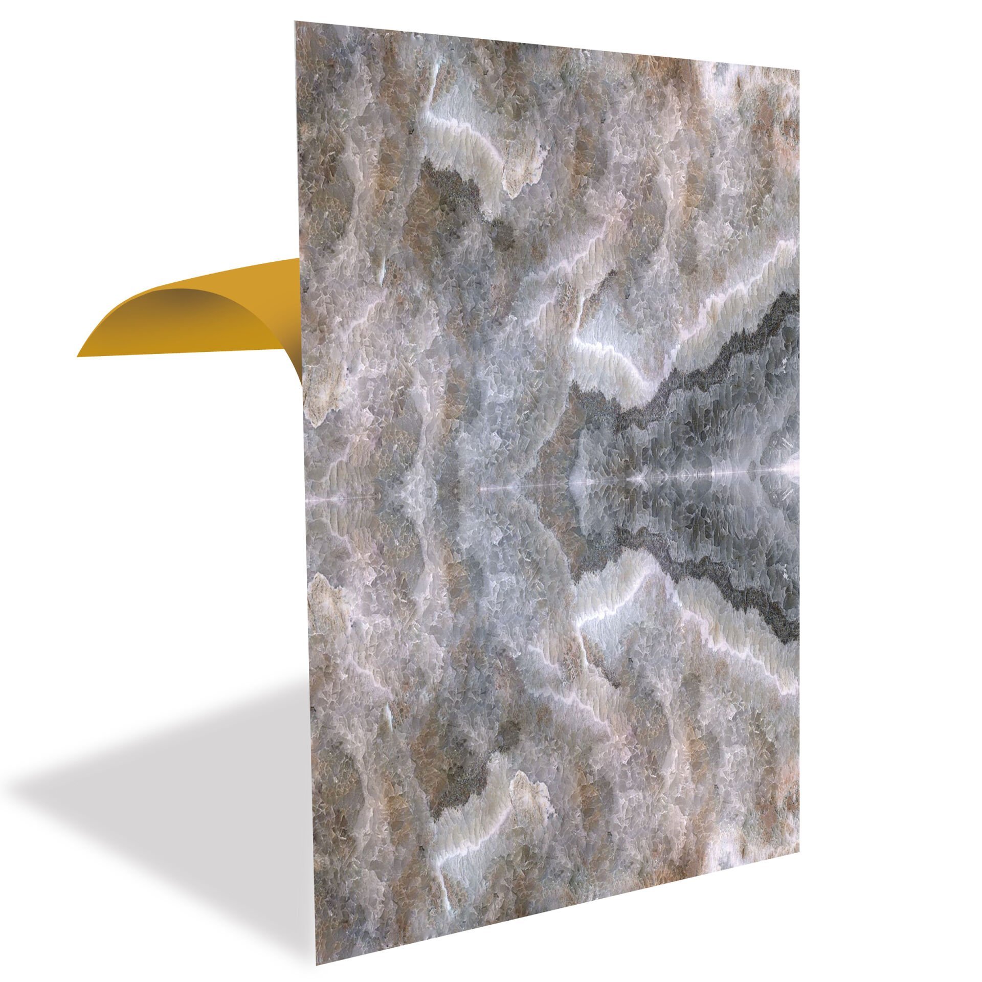 Tink Kahverengi Buzlu Mermer Desenli Pvc Panel 41X62 cm