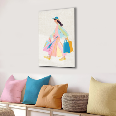 Tink Modern Dekoratif Tablo, Cam Görünümlü, Yapışkanlı, Kolay Montaj, UV Baskılı TT1013