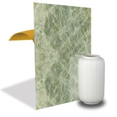 Tink Frosted Grey-Green Marble Patterned PVC Panel 41X62 cm