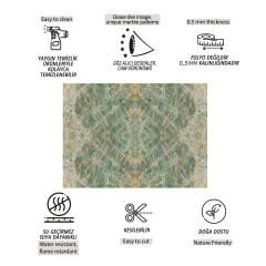 Tink Frosted Grey-Green Marble Patterned PVC Panel 41X62 cm