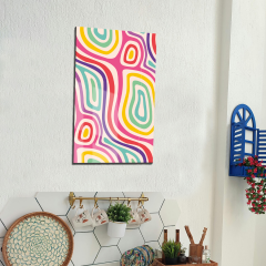 Tink Modern Dekoratif Tablo, Cam Görünümlü, Yapışkanlı, Kolay Montaj, UV Baskılı TT1014