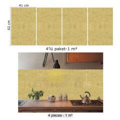 Tink Ağlı Bej Mermer Desenli Pvc Panel 41X62 cm