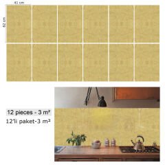 Tink Ağlı Bej Mermer Desenli Pvc Panel 41X62 cm