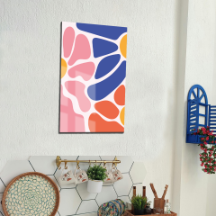 Tink Modern Dekoratif Tablo, Cam Görünümlü, Yapışkanlı, Kolay Montaj, UV Baskılı TT1015