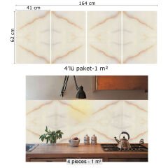 Tink Gold Mermer Görünümlü Pvc Panel 41X62 cm