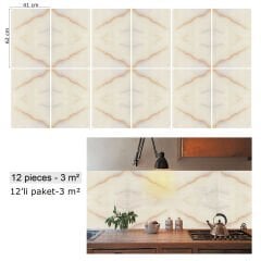 Tink Gold Mermer Görünümlü Pvc Panel 41X62 cm