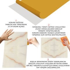 Tink Gold Marble Look PVC Panel 41X62 cm