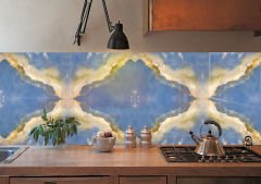 Tink Mavi Mermer Görünümlü Pvc Panel 41X62 cm 1 m² (4 Adet)