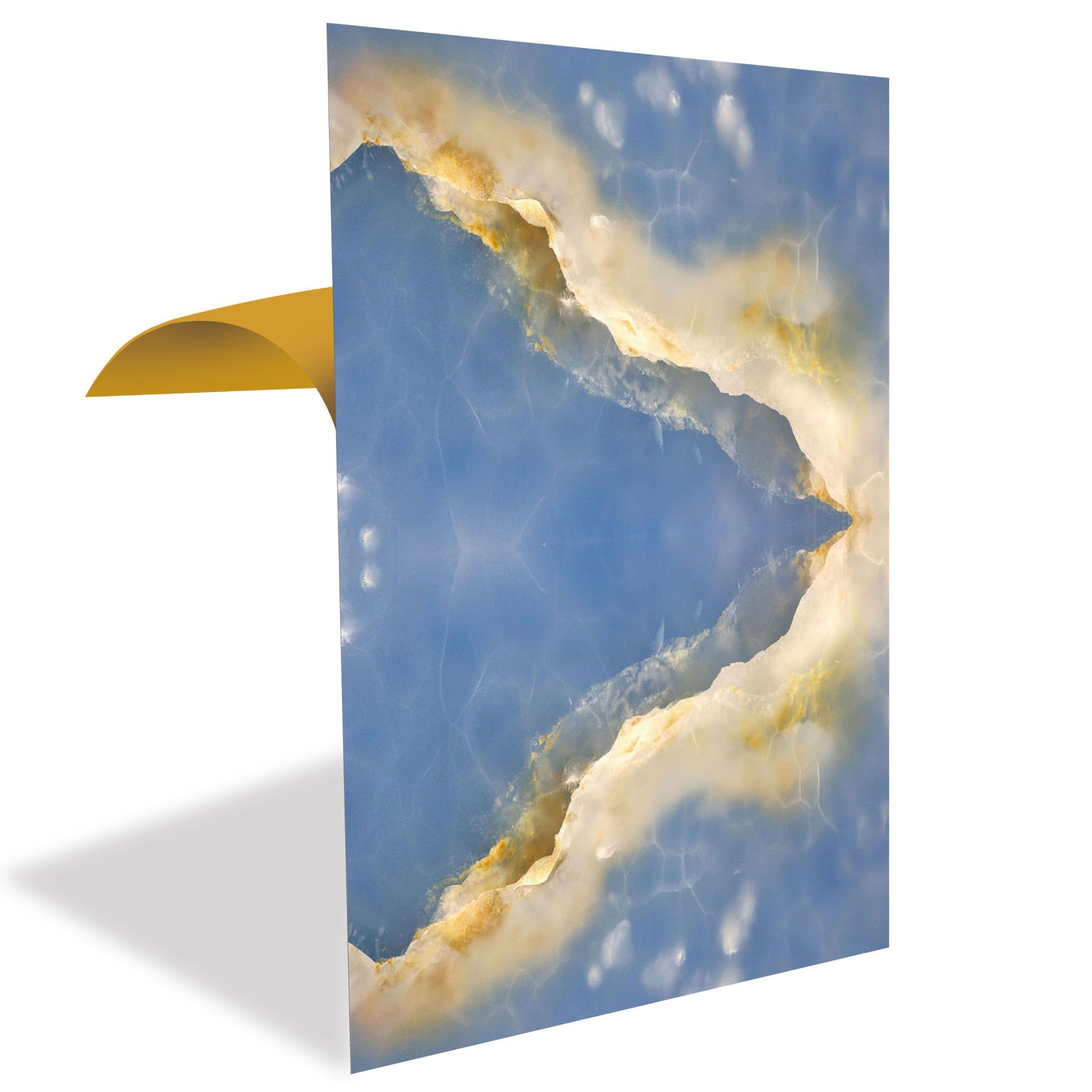Tink Blue Marble Look PVC Panel 41X62 cm 1 m² (4 Pieces)