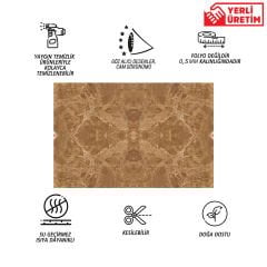 Tink Light Brown Marble Look PVC Panel 41x62 cm