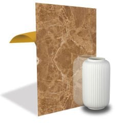 Tink Light Brown Marble Look PVC Panel 41x62 cm