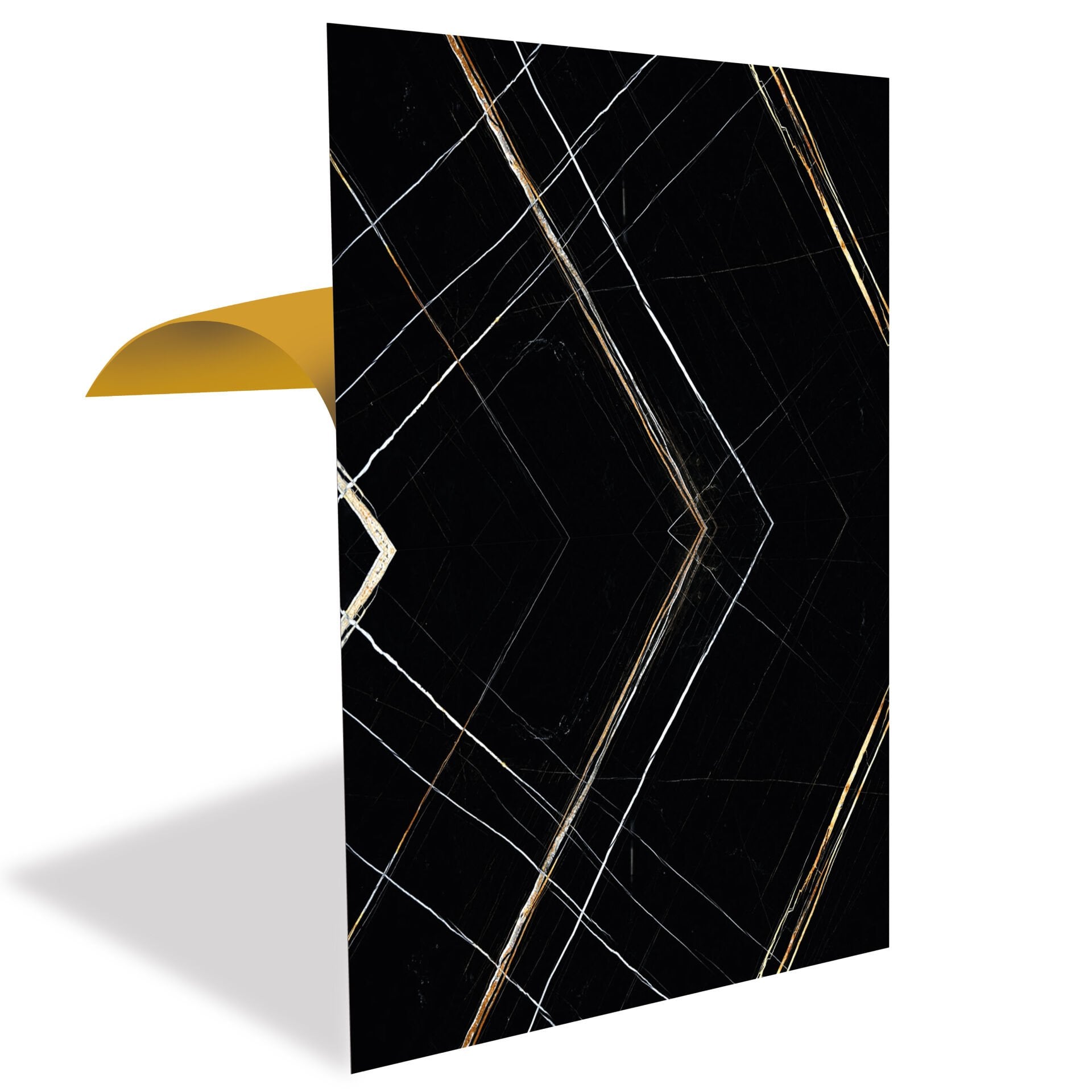 Tink Siyah Asorti Mermer Görünümlü Pvc Panel 41X62 cm 1 m² (4 Adet)