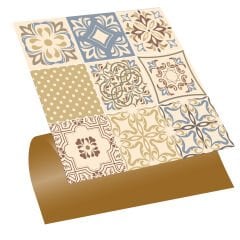 Tink Kendinden Yapışkanlı Karma Soft Çiçek Desenli 30x30 cm Zemin Duvar Kaplama