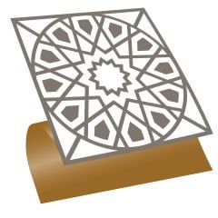 Tink Kendinden Yapışkanlı Selçuklu Geometrik Desenli 30x30 cm Pvc Seramik Fayans Kaplama 1 m2 (11 Adet)